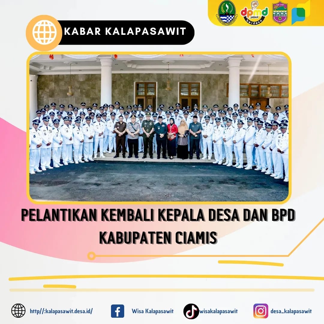Serah Terima SK Perpanjangan, Kepala Desa Kalapasawit Tambah Jabatan Hingga 2030