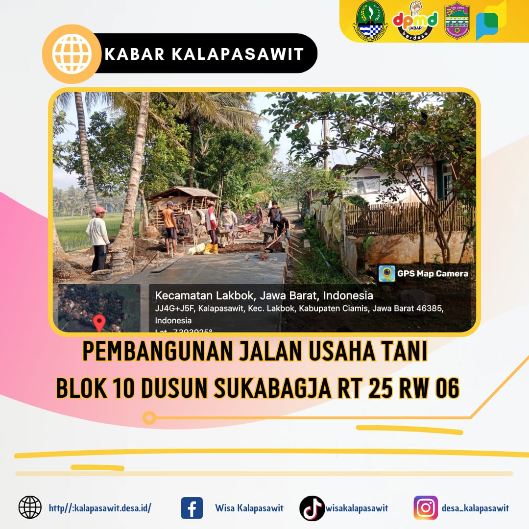 PEMBANGUNAN JALAN USAHA TANI BLOK 10